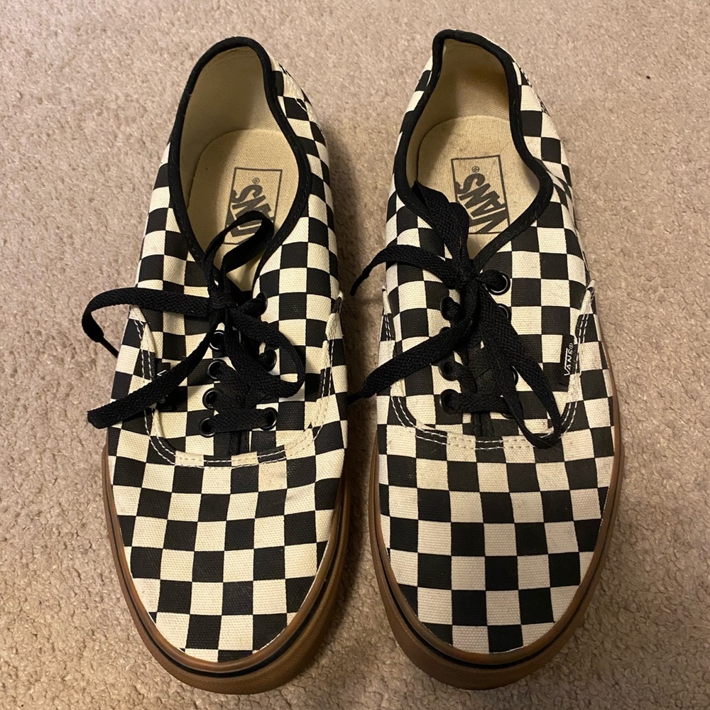 VANS AUTHENTIC CHECKERBOARD (BLACK/WHITE/GUM)